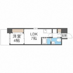 LaCASA玉造の物件間取画像